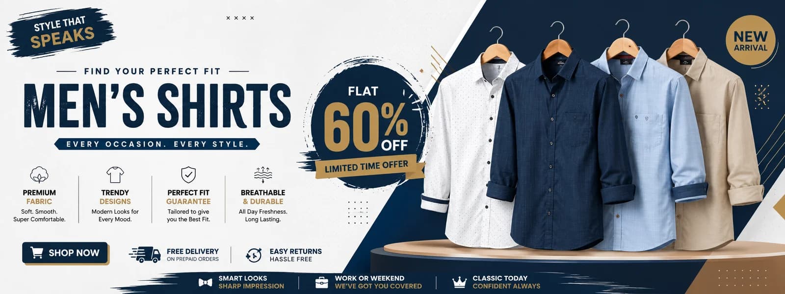 Men’s Shirt Style Collection Ad