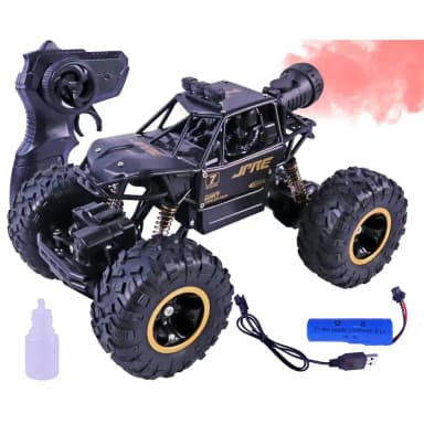 Toyshine 1:16 Scale 2.4Ghz Rechargeable Remote Control 4Wd Alloy Off Road Rock Crawler | Black