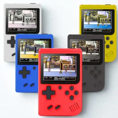 Fablue Rechargeable Pocket Video Game for Kids - 400 in 1 Retro Game Toy for Kids - Multicolor