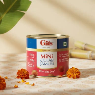Gits Mini Gulab Jamun Tin | Authentic Indian Sweet